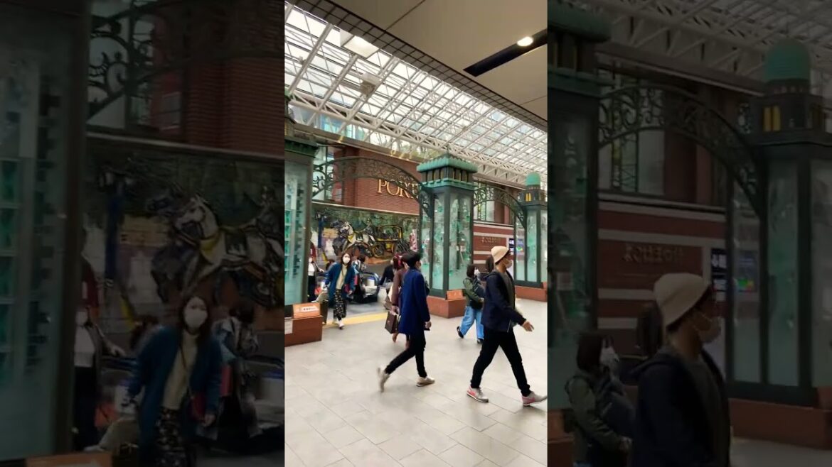 Art at the Yokohama Japan train station