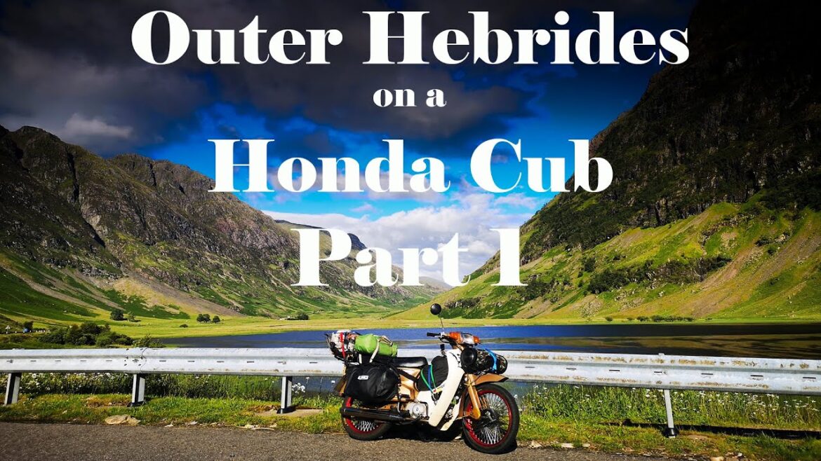 Outer Hebrides on Honda Cub Part 1 - Glencoe, Ardnamurchan and Ullapool. Scotland adventure.