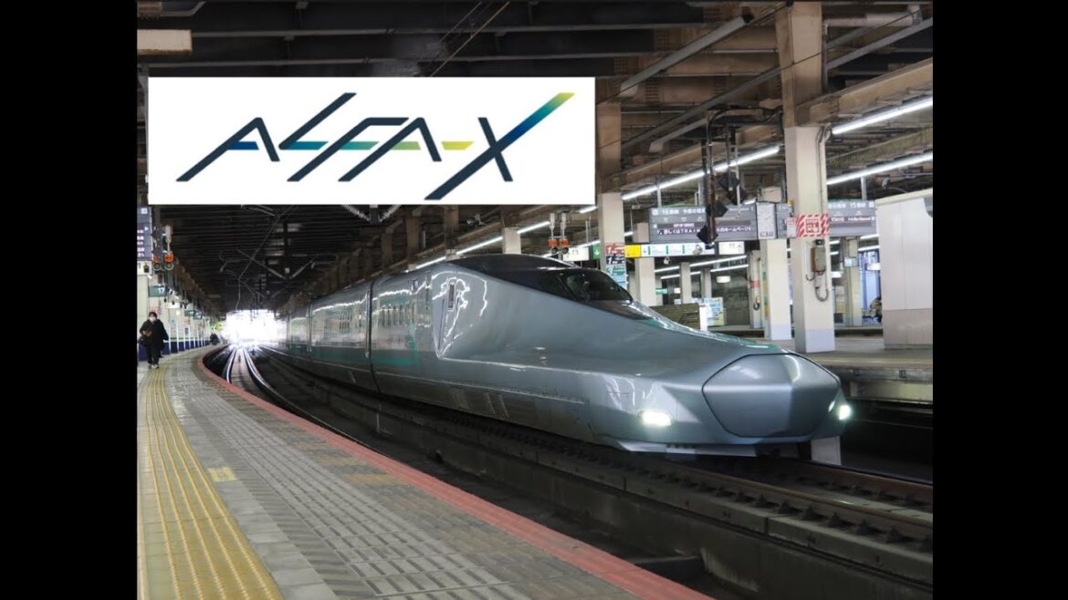 試験走行中のALFA-Xに遭遇！E956形新幹線試験車両 Encountering ALFA-X during a test run! E956 type Shinkansen testvehicle