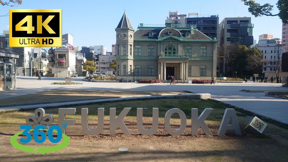 【4K / 360ﾟ】Fukuoka City Sightseeing Spots / 福岡市観光スポット
