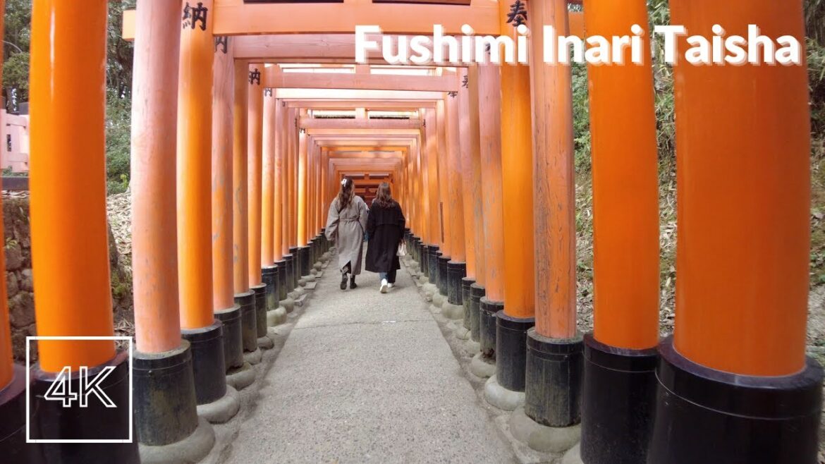 【4K】From Fushimi-Inari Station to Fushimi-Inari Taisha in Kyoto, City Sound