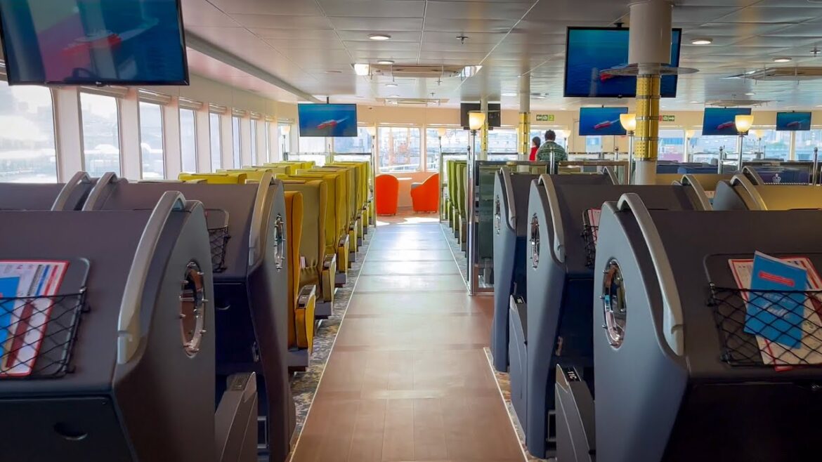 $160🔥Fastest Ferry Between Japan and Korea | QUEEN BEETLE | Fukuoka - Busan