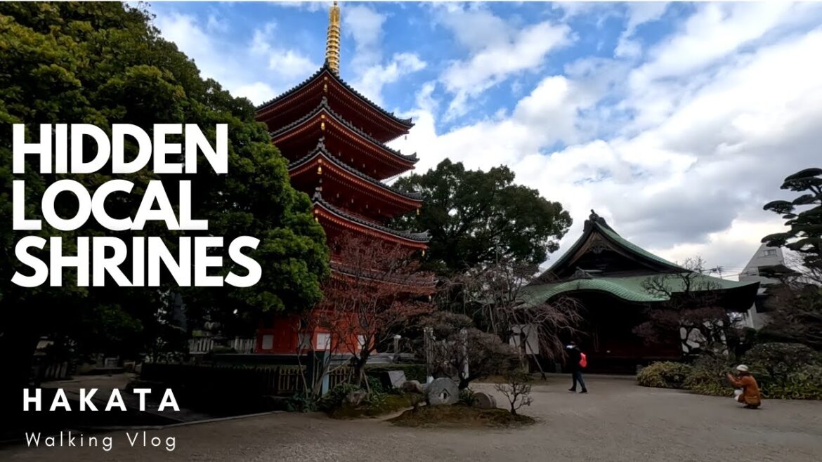 Hidden local shrines in Hakata, Japan | Walking vlog Hidden local shrines in Hakata, Japan | Walking vlog