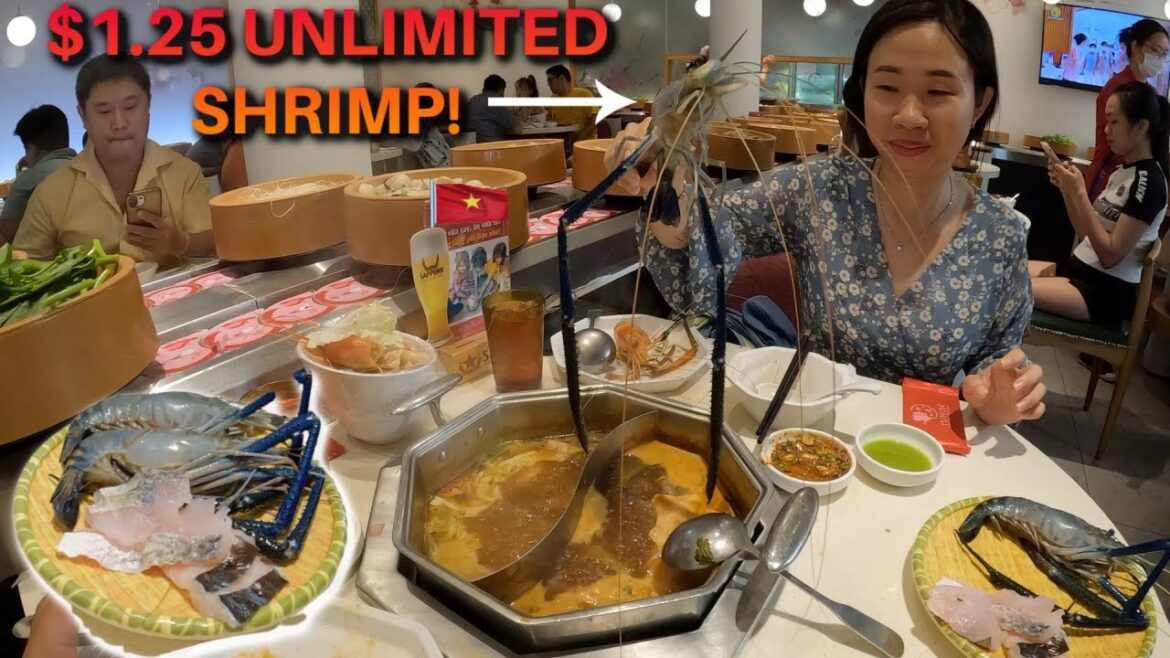 $12  ALL YOU CAN EAT Hotpot Buffet In Ho Chi Minh City, Vietnam 🇻🇳
