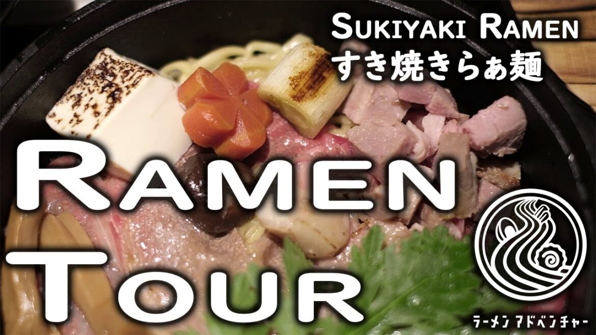Sukiyaki Ramen at Junmugi (純麦) with @Milkypuff  (日本語字幕)