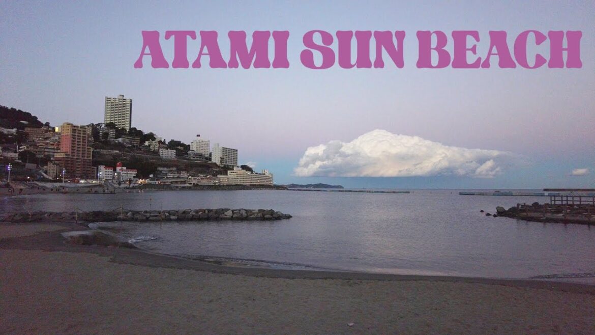 Mesmerizing Sunset at Atami Sun Beach in Japan Mesmerizing Sunset at Atami Sun Beach in Japan