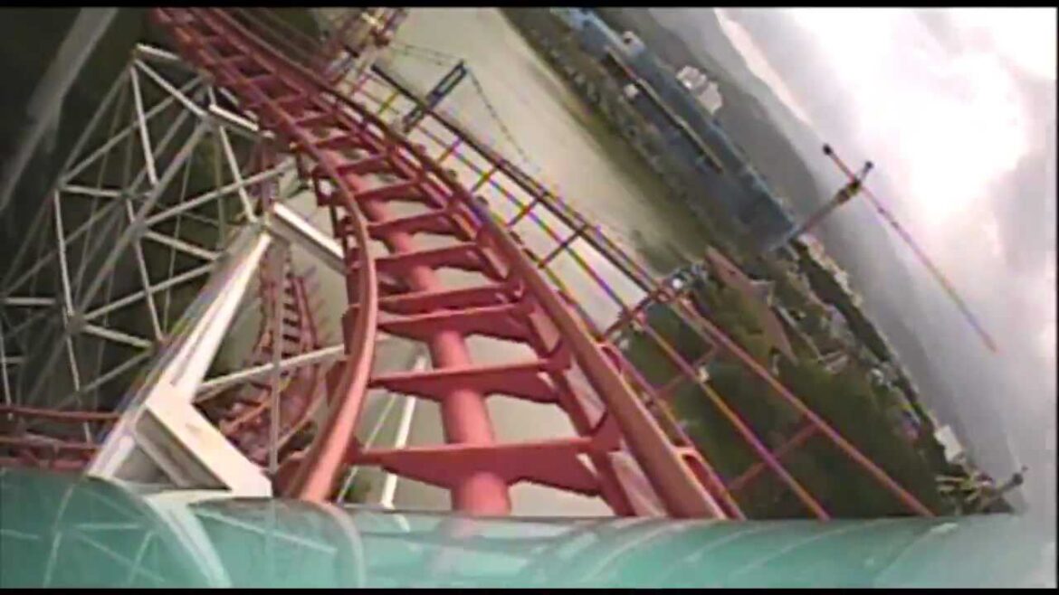 Fantasia Special Roller Coaster POV Arrow Triple Corkscrew On-ride Tongdo Fantasia South Korea