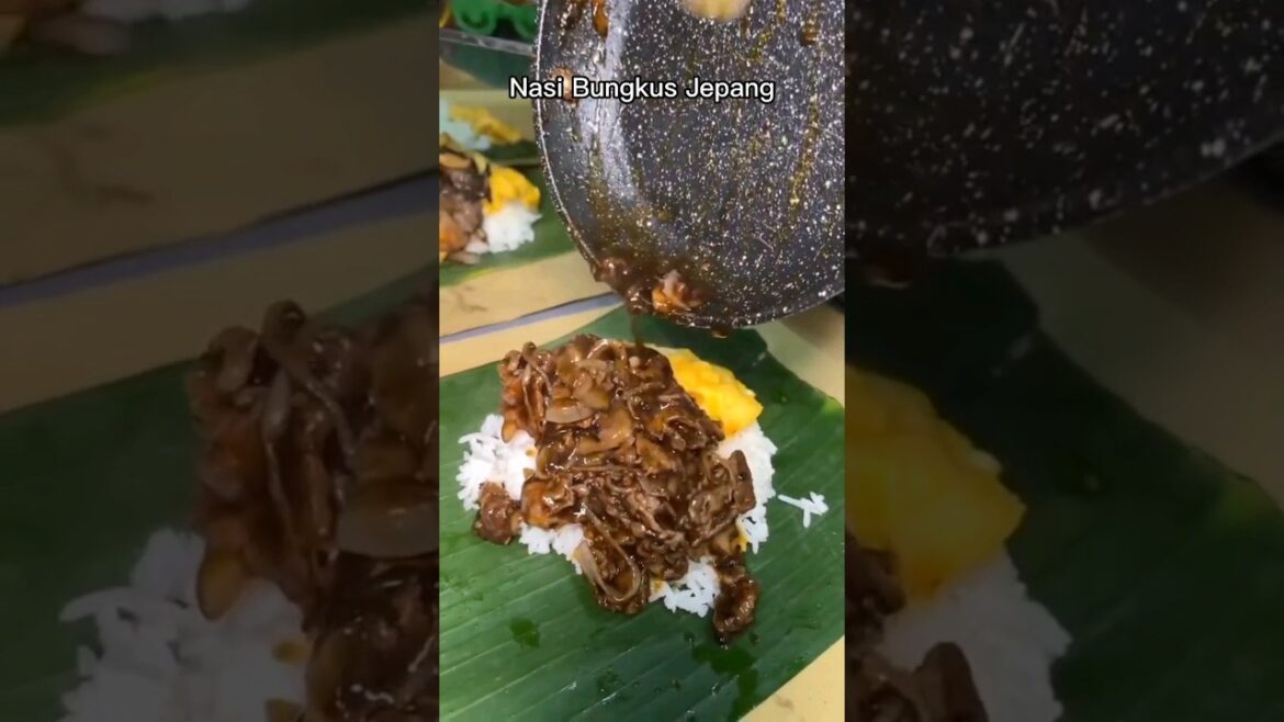 Kuliner Unik Nasi Bungkus Khas Jepang Gohanku Bandung - Indonesian Street Food #shorts #nasibungkus