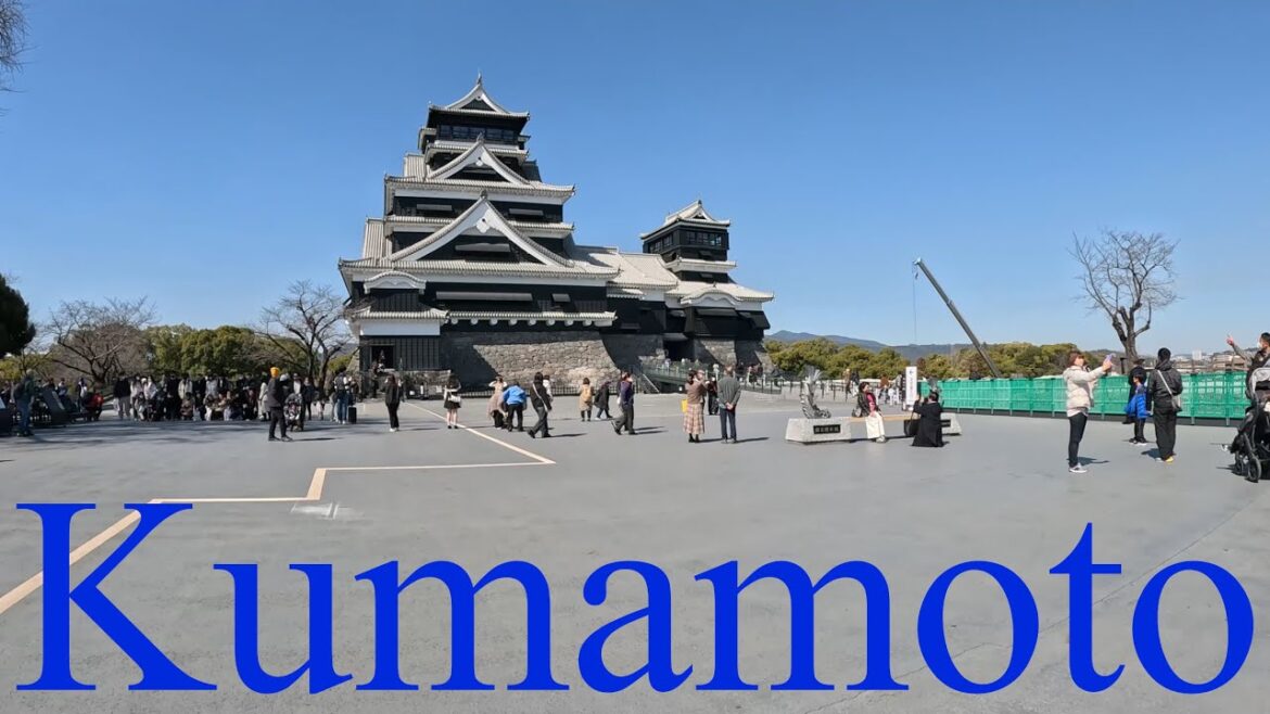 熊本市内を散策　Walking Tour in Kumamoto City, Kumamoto, Japan
