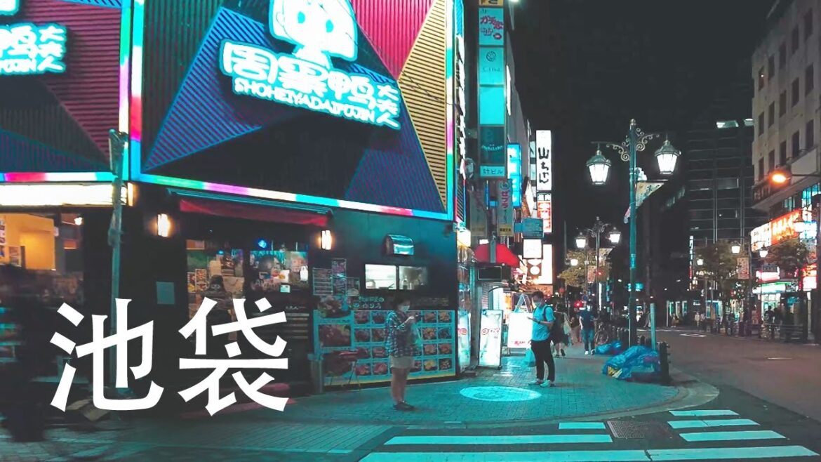 [4K] Japan Walk 🇯🇵  ASMR - 夜の池袋を散歩 - IKEBUKURO NIGHT WALKING