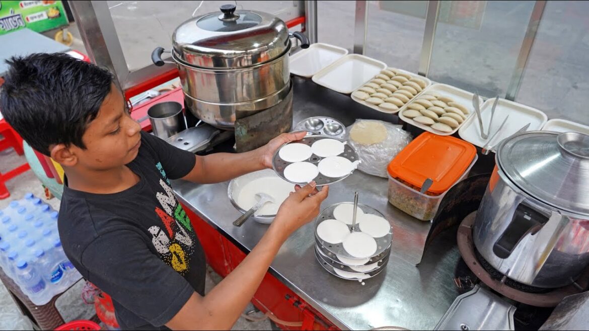 12 Years Boy Making South Indian Famous Rice Cake Idli Like a Master | Bangladeshi Street Food 12 Years Boy Making South Indian Famous Rice Cake Idli Like a Master | Bangladeshi Street Food