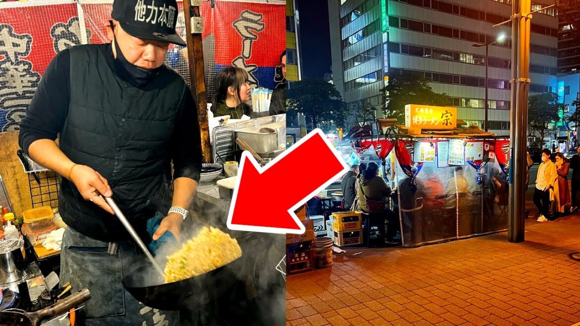 They come from ALL OVER to eat at this food stand Yatai