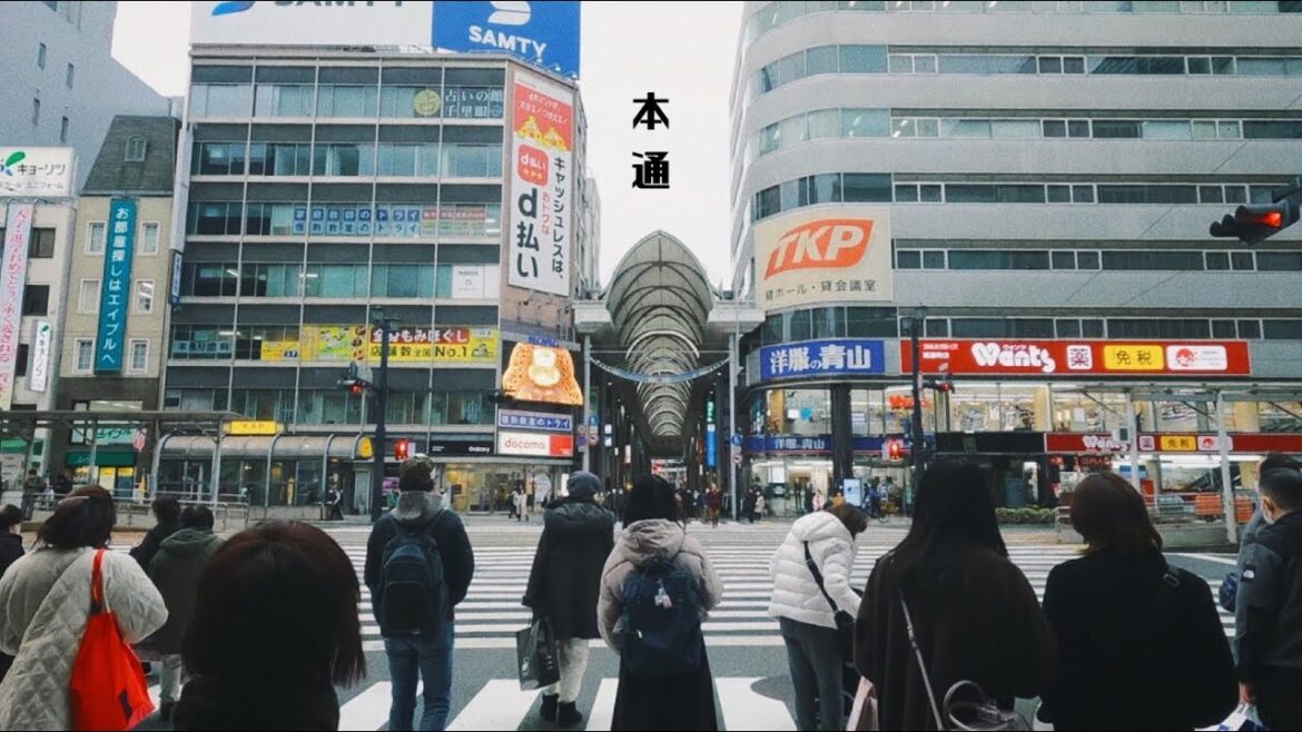 Walked to Hondori Shopping Street from Hiroshima JR station-Japan