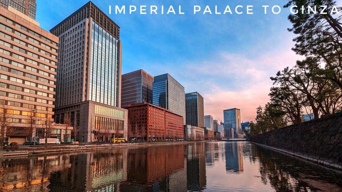 Tokyo Sunset Walk - Imperial Palace to Ginza