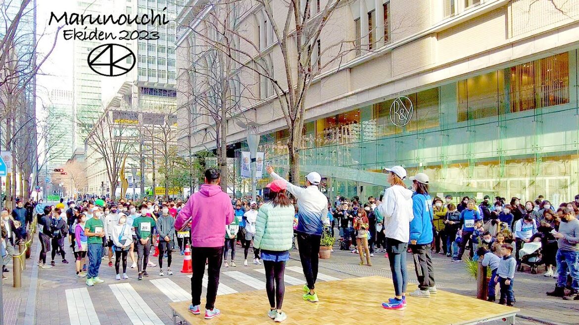 4K 丸の内駅伝2023 3月4日 丸の内仲通り 東京 Japan