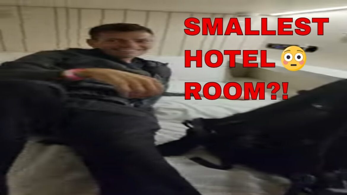 smallest hotel room in Tel Aviv?! #travelshorts #travelcouple #travelcouples