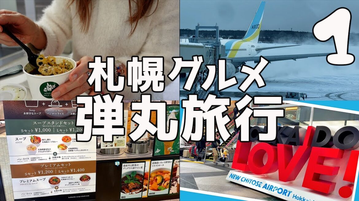 【札幌グルメ】旅vlog I 空港悪天候によりフライトが…💦 I 羽田空港のラウンジ体験 I 北海道食い倒れ I スープカレーの朝ごはん I 新千歳空港が楽しすぎた I 女一人旅 【札幌グルメ】旅vlog I 空港悪天候によりフライトが…💦 I 羽田空港のラウンジ体験 I 北海道食い倒れ I スープカレーの朝ごはん I 新千歳空港が楽しすぎた I 女一人旅