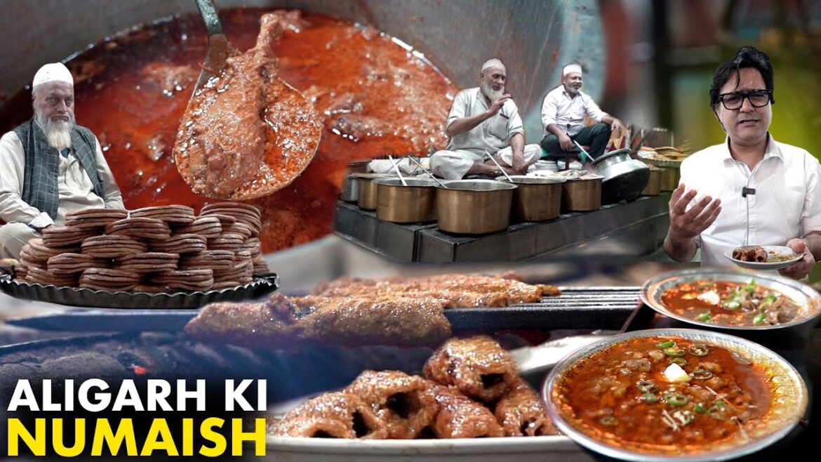 Aligarh Ki Numaish 2023 | Aligarh Numaish Food |  Mutton Mandi at Ballimaran Nahari Aligarh Numaish