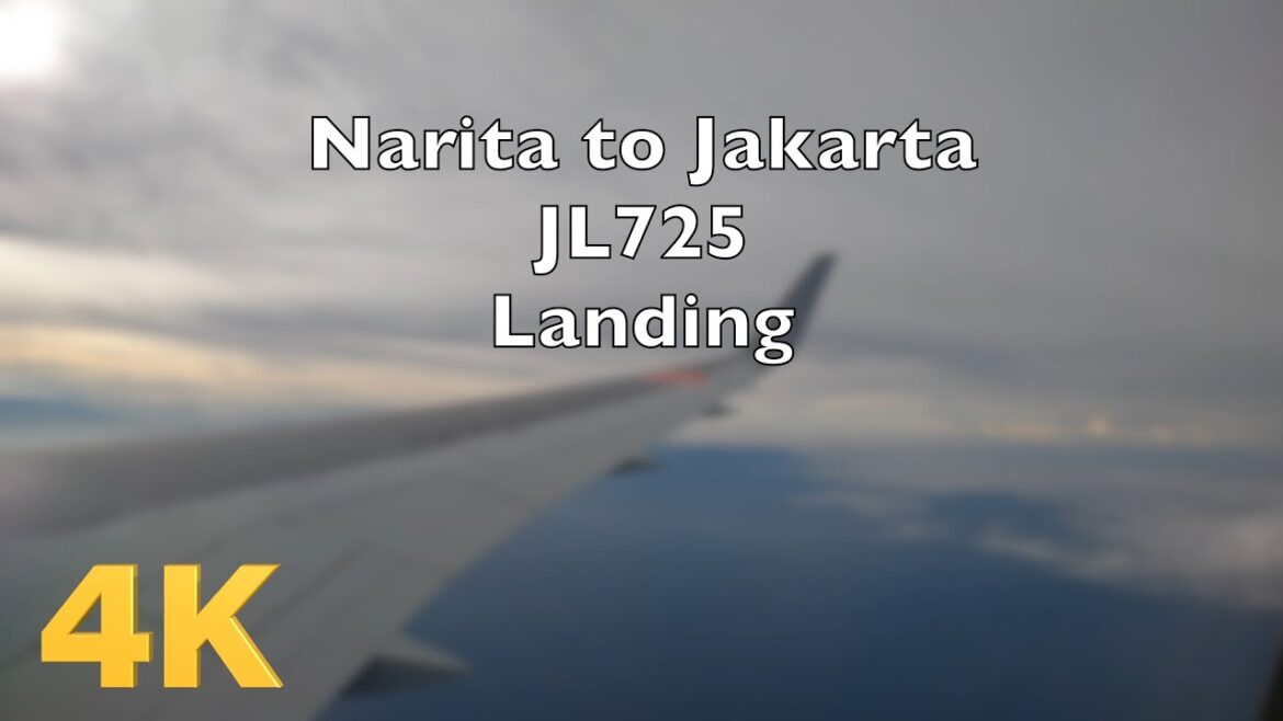 🛬 Breathtaking 4K Landing in Jakarta from Narita with Japan Airlines