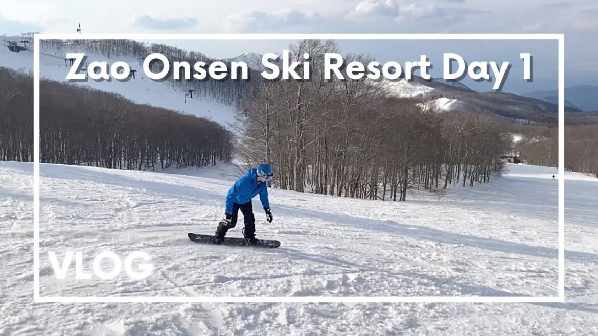 Day 1 Zao Onsen Ski Resort in Yamagata, travel vlog day in my life in Japan