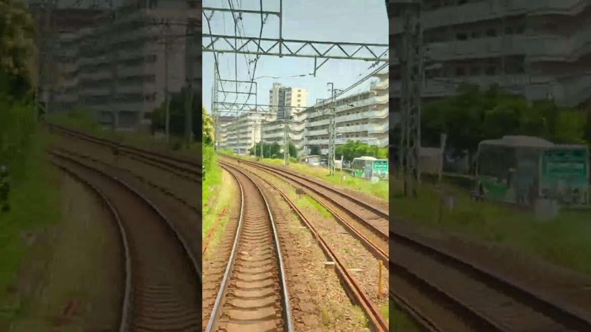 Japanese Train The Keio Inokashira Line Shibuya to Kichijoji Front View 4K60fps #shorts Part 10