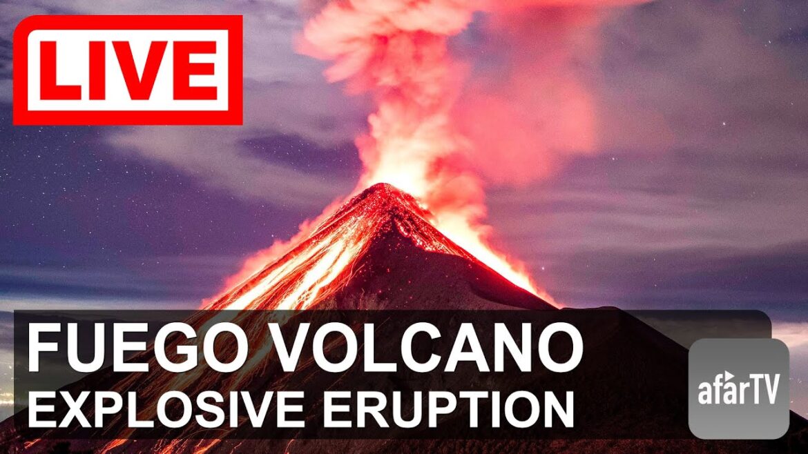 🌎 LIVE: Erupting Fuego Volcano in Guatemala