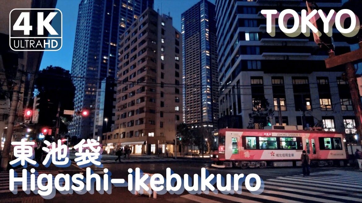 【4K】To Higashi-ikebukuro, from Otsuka at dusk（Binaural Tokyo Sounds）