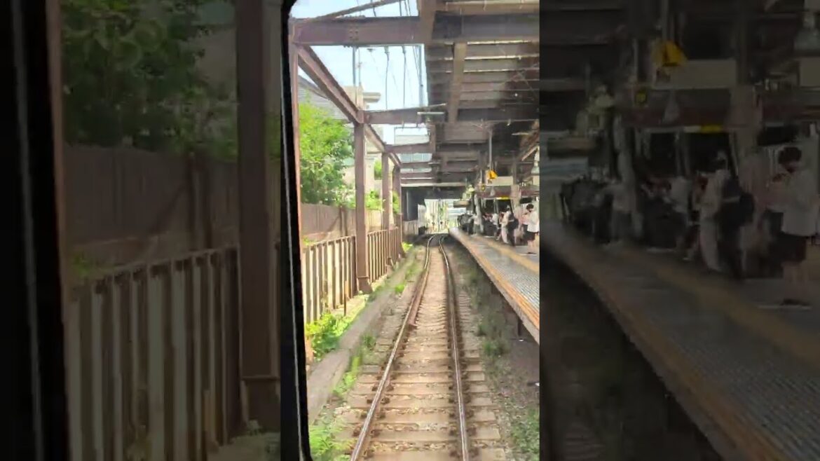 Japanese Train The Keio Inokashira Line Shibuya to Kichijoji Front View 4K60fps #shorts Part 9