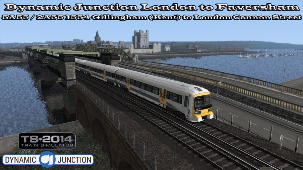 Train Simulator 2014 - Dynamic Junction - 5A55 2A55 1554 Gillingham (Kent) to London Part 1