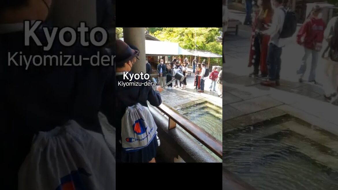 京都の清水寺の可愛い女性