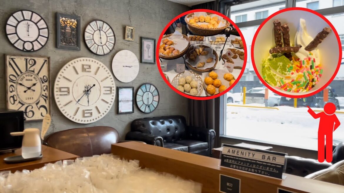 【大浴場付き】宿泊者専用ラウンジで焼き立てパン、ソフトクリーム食べ放題😴🛏コミック読み放題で充実のホテル