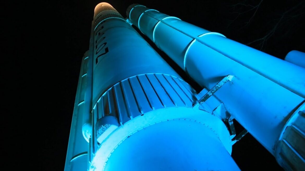 Space Tower Christmas in Kakuda, Japan Space Tower Christmas in Kakuda, Japan