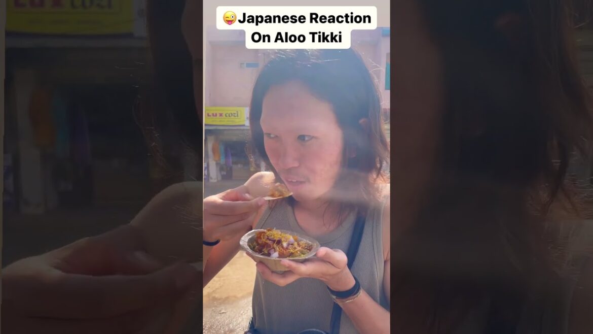 Foreigner Reaction While Trying Aloo Tikki In India🔥