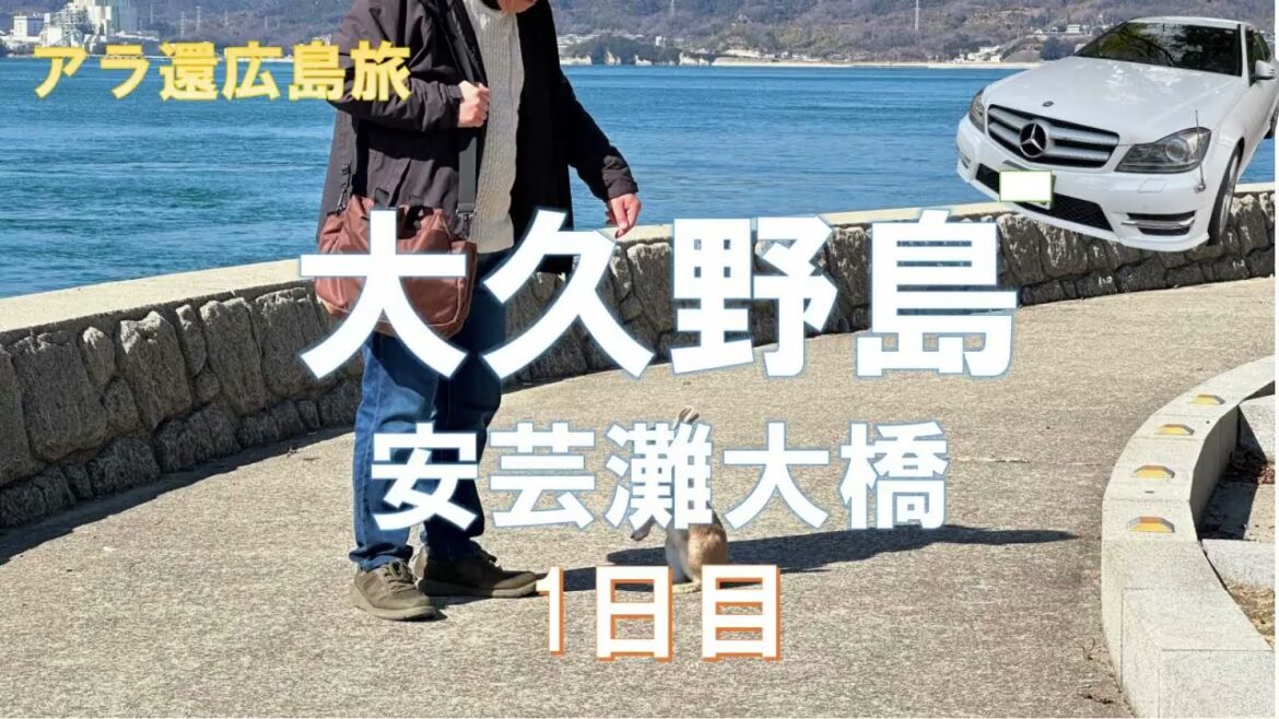 大久野島（うさぎ島）・岡村島【アラ還・広島の旅】広島空港→宮島口・安裝灘大橋(有料)人待瀬戸展望台　Okunojima (Rabbit Island), Okamurajima [Ala-Kan,