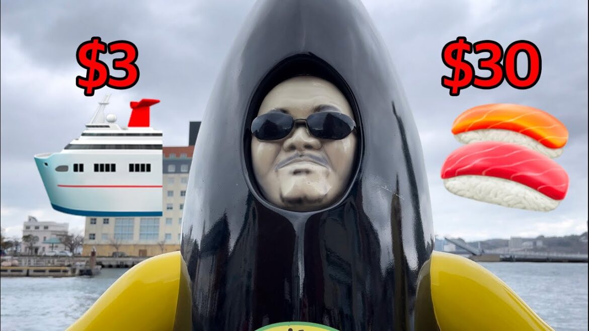 Riding $3 Ferry After Eating $30 Sushi | Kitakyushu Tour, Japan Riding $3 Ferry After Eating $30 Sushi | Kitakyushu Tour, Japan