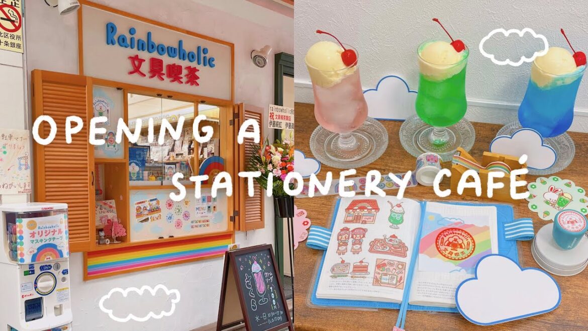 Rainbowholic Stationery Cafe (文具喫茶) in Tokyo, Japan 🌸