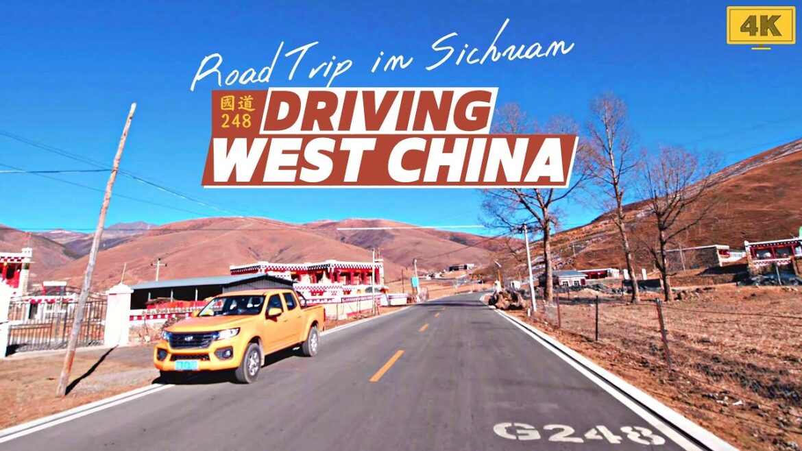 4K China Driving Tour on National Highway G248 to Yala Jokul Scenic Area