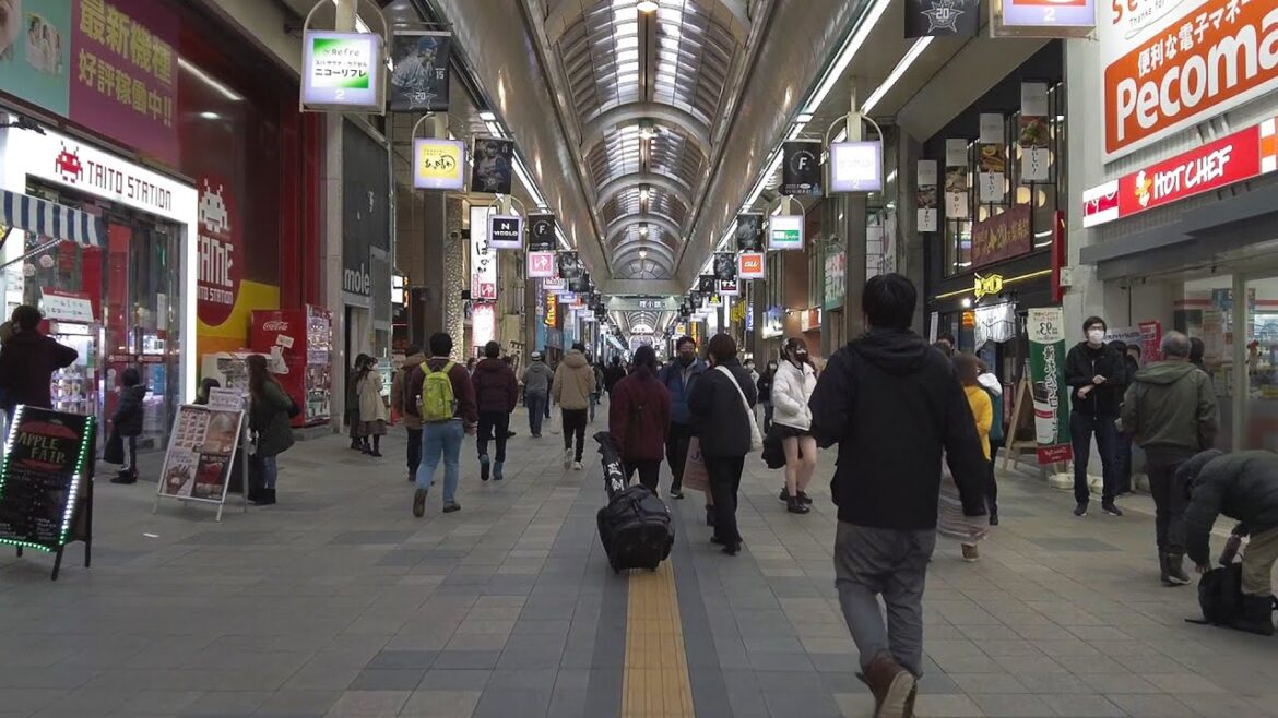 【4K】狸小路商店街 散策 2023 日本 北海道 札幌 中央区【Binaural Audio】