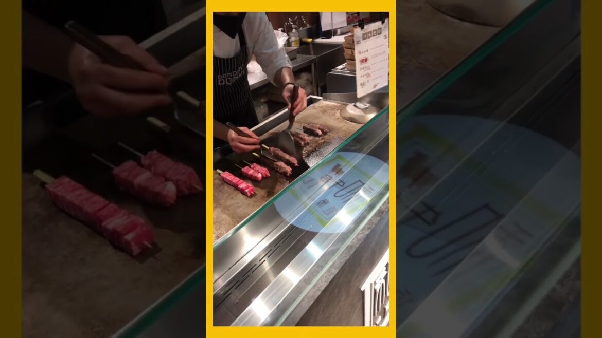 Mouthwatering Grilled Wagyu Beef Skewers with Wasabi-Salt Seasoning