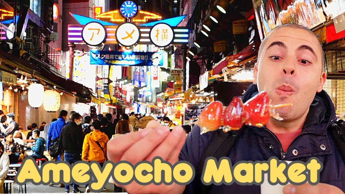 AMAZING Ameyocho Night Market In Tokyo Ueno | Plenty Of Food From Many Cultures