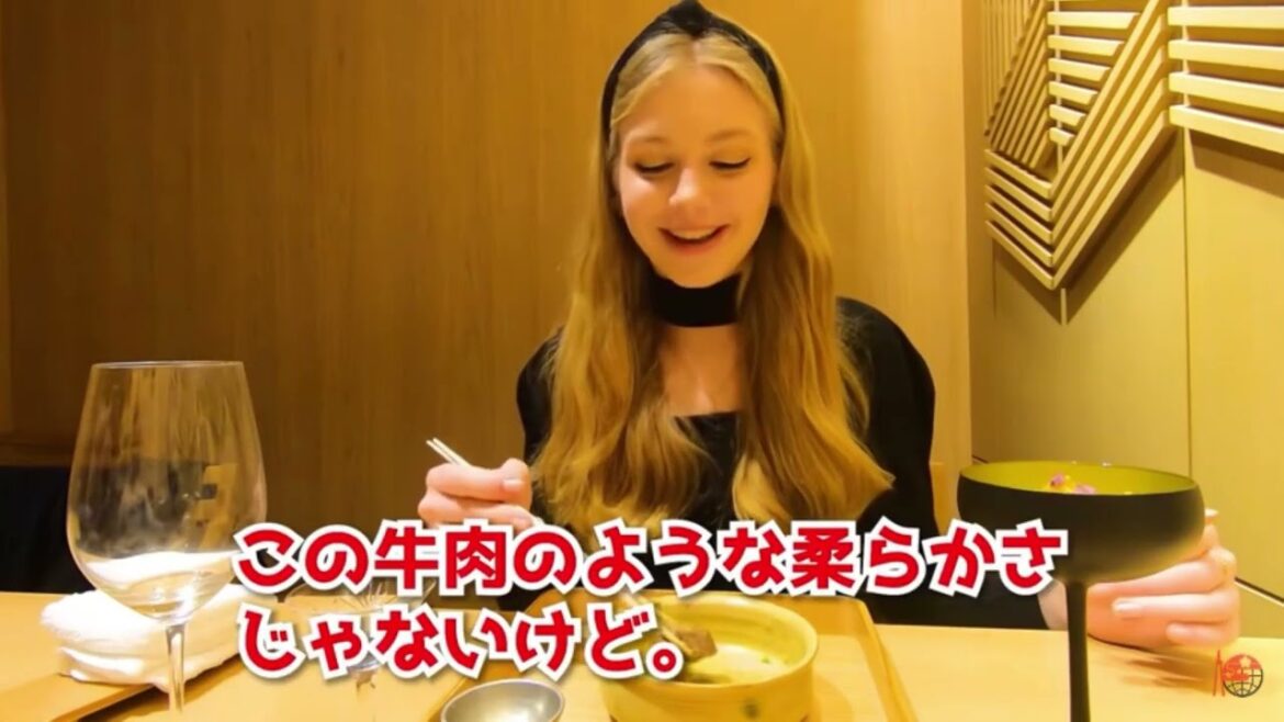 The unforgettable experience of a foreign beauty with Wagyu beef.