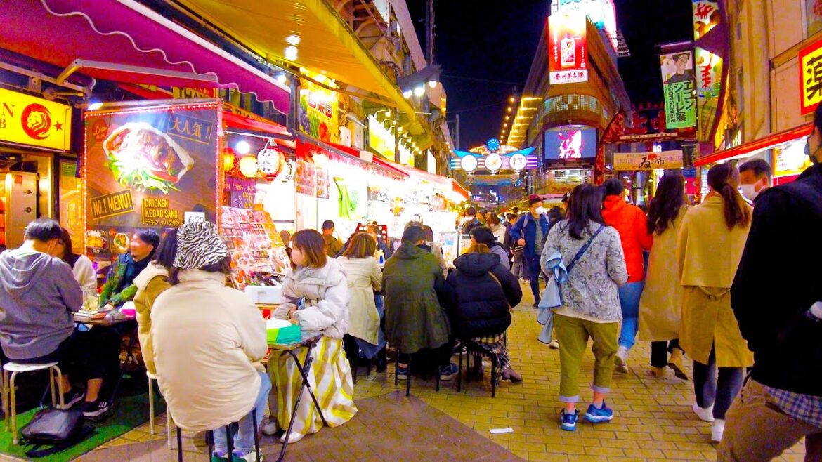 Okachimachi in Tokyo 🐶🍻 Walking around Ameyoko ♪ 💖4K non-stop 1 hour 01 minutes