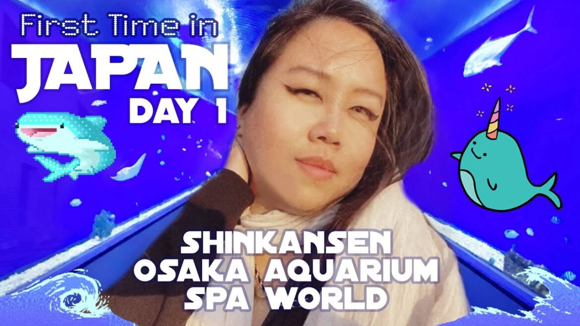 JAPAN Day 1: Nozomi Shinkansen Train, Kaiyukan Osaka Aquarium, Spa World Onsen [First Time in Japan]