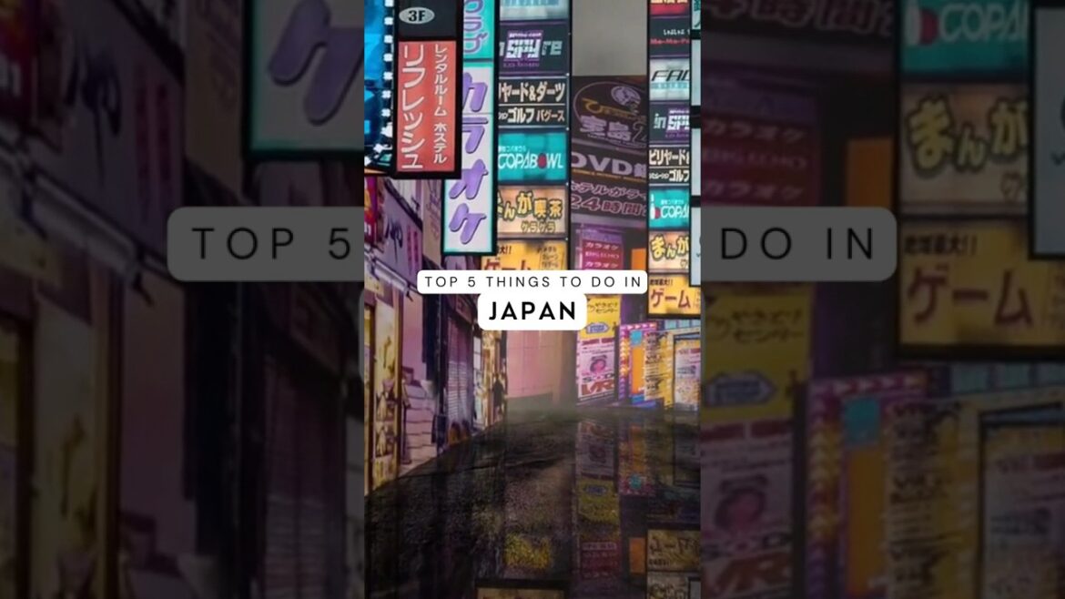 Top 5 things to do in Japan #travel #shorts