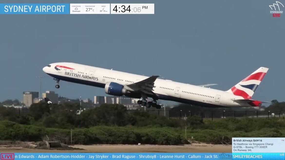 🔴 LIVE - Plane Spotting @ Sydney Airport w/Kurt + ATC! 🔴