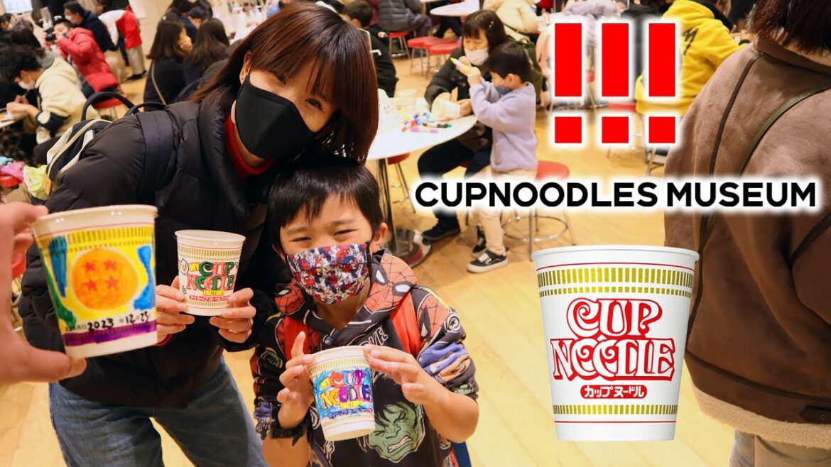 Designing Our Own Instant Ramen Cups! Cup Noodle Museum in Yokohama, Japan