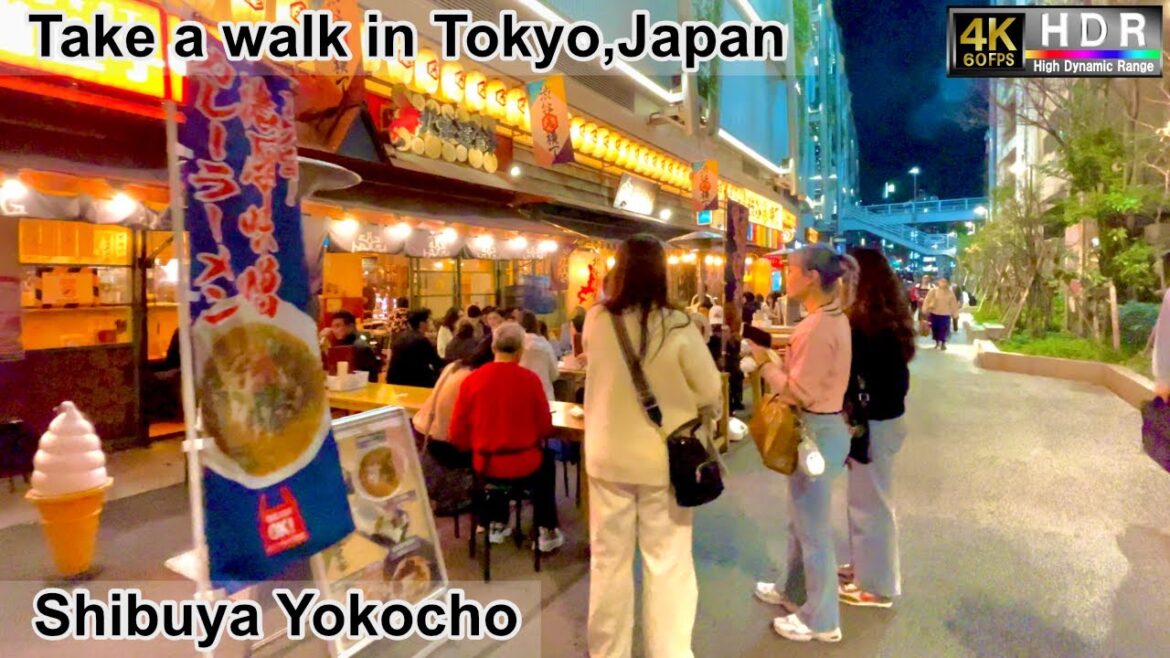 4K 60fps HDR// Take a walk in Tokyo, Japan, Shibuya Yokocho→Shibuya Miyashita Park→Meiji Dori Avenue 4K 60fps HDR// Take a walk in Tokyo, Japan, Shibuya Yokocho→Shibuya Miyashita Park→Meiji Dori Avenue