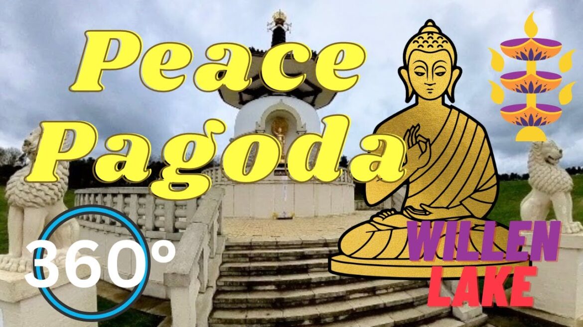 Buddhist Peace Pagoda at Willen Lake, Milton Keynes #360 #vr Buddhist Peace Pagoda at Willen Lake, Milton Keynes #360 #vr