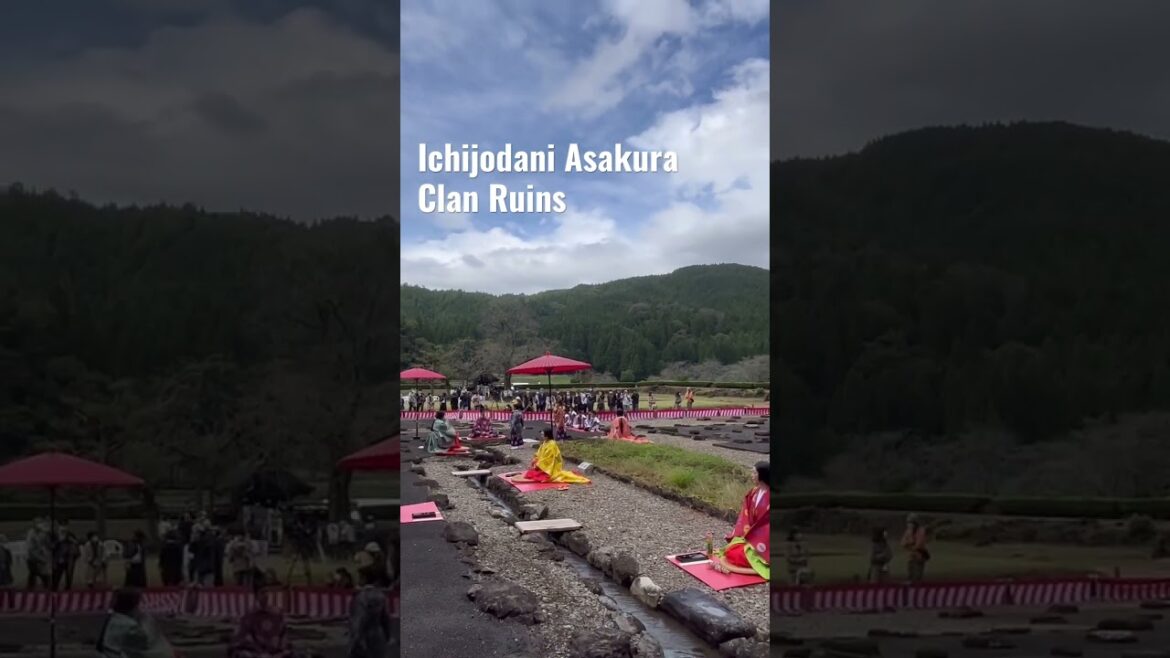 Ichijodani Asakura Clan Ruins #japan #trip #castle #vlog #travel  #oldtownroad #shorts