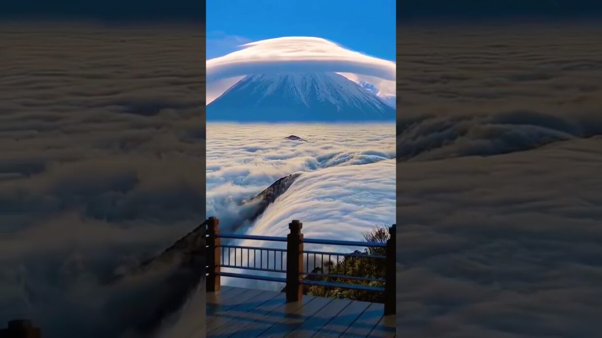 Beautiful Mount Fuji Volcano Look like a beautiful#japan #fuji #mountfuji #viral #shorts #mountains